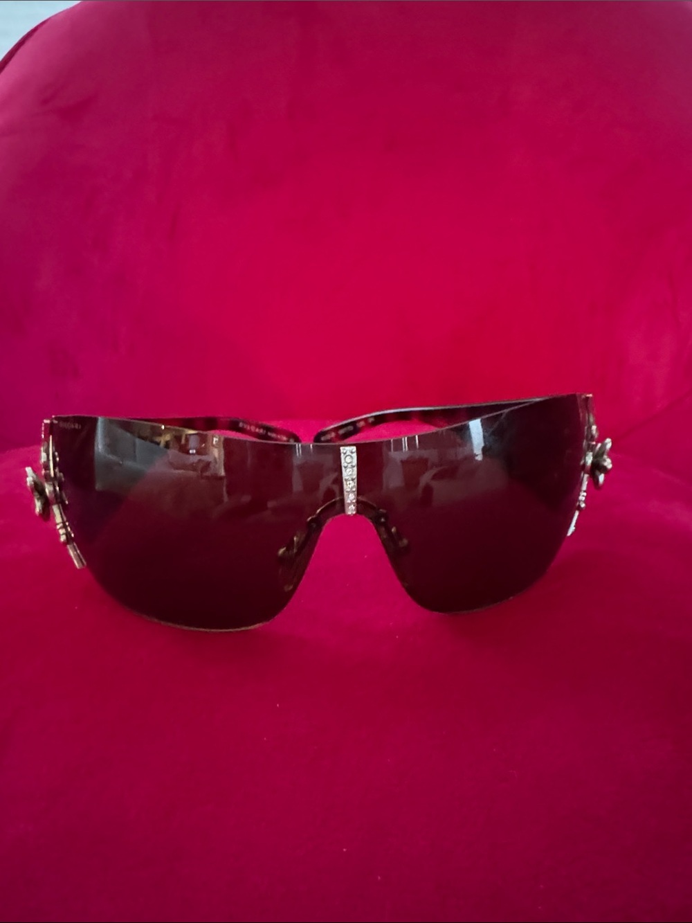 Bulgari Tortoiseshell Sunglasses with Crystal Starburst Limited Edition